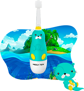 Зубная щетка «Моржик» Megaten Kids Sonic