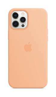 Силиконовый чехол MagSafe для IPhone 12 Pro Max светло-абрикосового  цвета