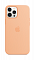 Силиконовый чехол MagSafe для IPhone 12 Pro Max светло-абрикосового  цвета