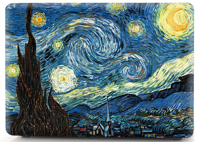 фото Чехол накладка пластиковая i-Blason для Macbook Air 13 new (2018) A1932 Van Gogh starry sky