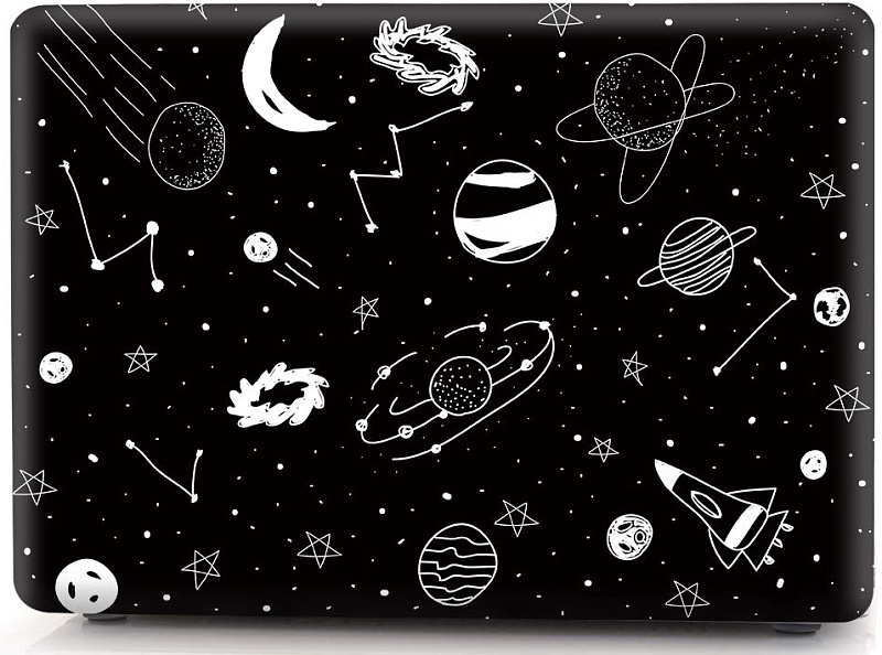 фото Чехол накладка пластиковая i-Blason для Macbook Air 13 new (2018) A1932  Hand drave space