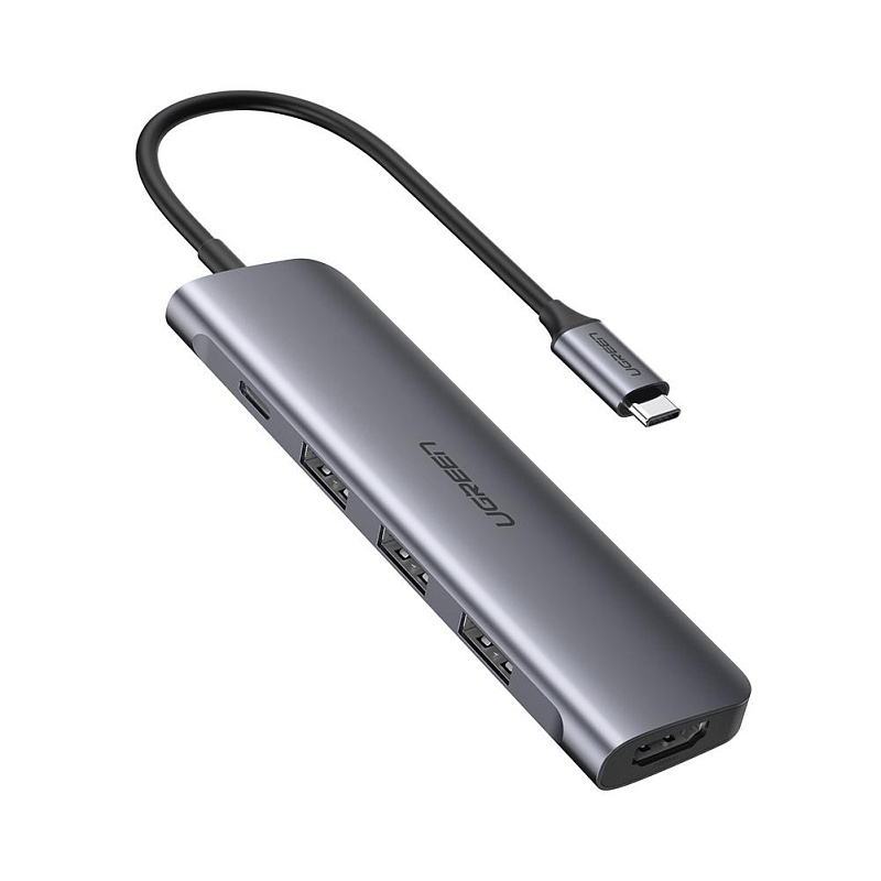 фото UGREEN. USB концентратор Ugreen 5 в 1 (хаб), 3 х USB 3.0, HDMI, PD (50209)