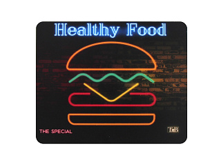 Неоновый коврик для мышки TNB, Бургер
