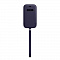 Кожаный чехол-конверт MagSafe для IPhone 12 Pro Max темно-фиолетового цвета