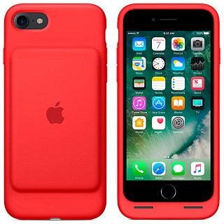 Чехол с аккумулятором для  iPhone 7 Apple Smart Battery Case -  (PRODUCT) RED (красный)