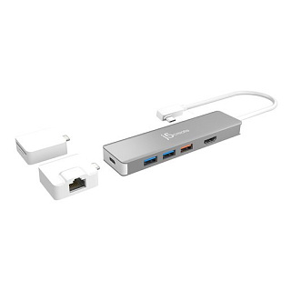 Модульный мульти-переходник j5create USB-C™ с двумя дополнительными адаптерами