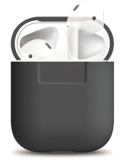 Чехол Elago silicone case for Airpods case / Dark grey