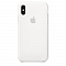 Силиконовый чехол Apple Silicone Case для iPhone XS, цвет (White) белый