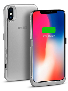 Чехол-аккумулятор для iPhone X/Xs 3000мАч SILVER