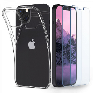 Чехол Spigen Crystal Pack (ACS03638) для iPhone 13 (Crystal Clear)