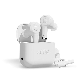 Беспроводные TWS наушники Sudio Ett. Цвет белый.