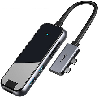 USB-концентратор Baseus Multifunctional Hub (CAHUB-FZ0G) 2xUSB-C (Space Gray)