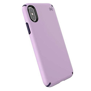 Чехол Speck Presidio Pro для iPhone XS/X. Материал пластик. Цвет фиолетовый/черный