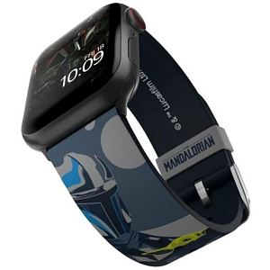 Ремешок MobyFox STAR WARS - Mandalorian Beskar, синий (для Apple Watch, все размеры)