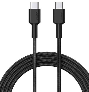 Кабель Aukey CB-CD45 USB-C to USB-C 0.9m (Black)