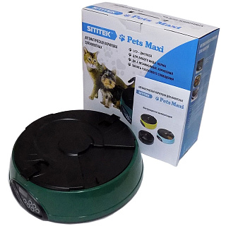 Автокормушка SITITEK Pets Maxi для кошек и собак (6 кормлений) с таймером