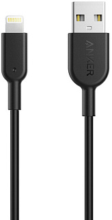 Дата-кабель для iPod, iPhone, iPad Anker Powerline II 0.9m USB-Lightning A8432H11 (Black)