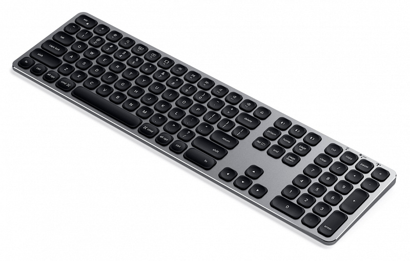 фото Беспроводная клавиатура Satechi Aluminum Bluetooth Wireless Keyboard with Numeric Keypad. Язык раскладки английский/русский. Цвет серый космос.
Satechi Aluminum Bluetooth Wireless Keyboard with Numeric Keypad RU - Space Gray