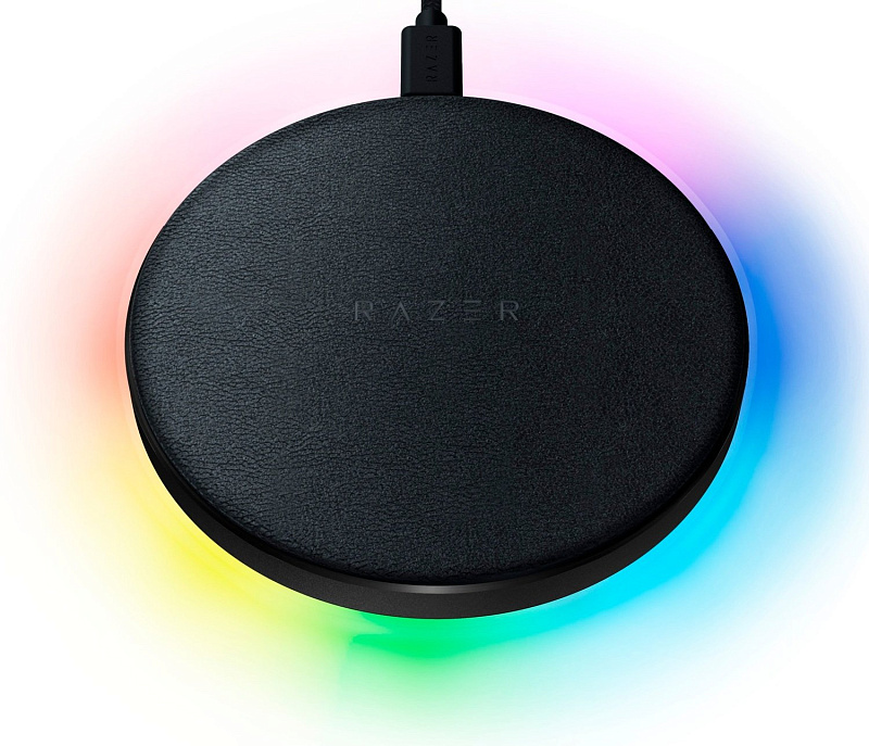 фото Беспроводная зарядка Razer Chroma Charging Pad 10W (RC21-01600100-R371)