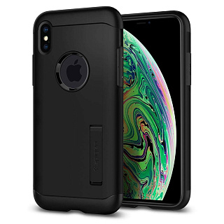 Чехол Spigen Slim Armor, black - iPhone XS Max
