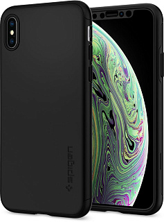 Чехол Spigen Thin Fit 360, black - iPhone XS Max