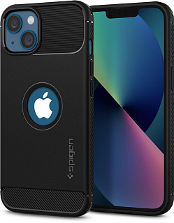 Чехол Spigen Rugged Armor (ACS03518) для iPhone 13 (Matte Black)