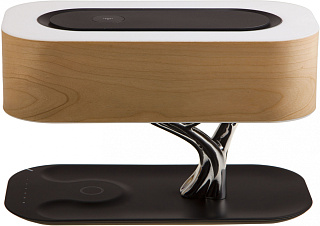 Умный светильник HomeTree Light Of the Tree Special Edition (YT-M1602-B2Sy) с беспроводной зарядкой и колонкой (Light Brown)