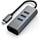 USB-концентратор Satechi Aluminum USB 3.0 Hub & Ethernet ST-TC2N1USB31AM (Space Gray)