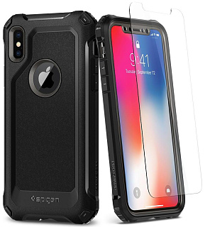 Чехол Spigen Pro Guard (057CS22652) для Apple iPhone X (Gunmetal)