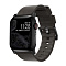 Ремешок Nomad Active Modern Leather Strap для Apple Watch 44mm/42mm. Цвет ремешок черный, застежка черный
