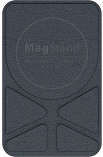 Магнитное крепление-подставка SwitchEasy MagStand Leather Stand для зарядного устройства Apple MagSafe. Совместимо с Apple iPhone 12&11. Внешняя отделка: искусственная кожа (полиуретан). Цвет: синий