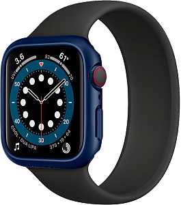 Чехол Spigen Thin Fit (ACS02223) для Apple Watch Series SE/4/5/6 44 mm (Metallic Blue)