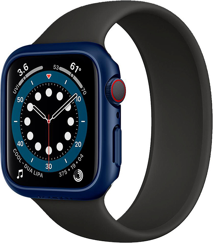 фото Чехол Spigen Thin Fit (ACS02223) для Apple Watch Series SE/4/5/6 44 mm (Metallic Blue)
