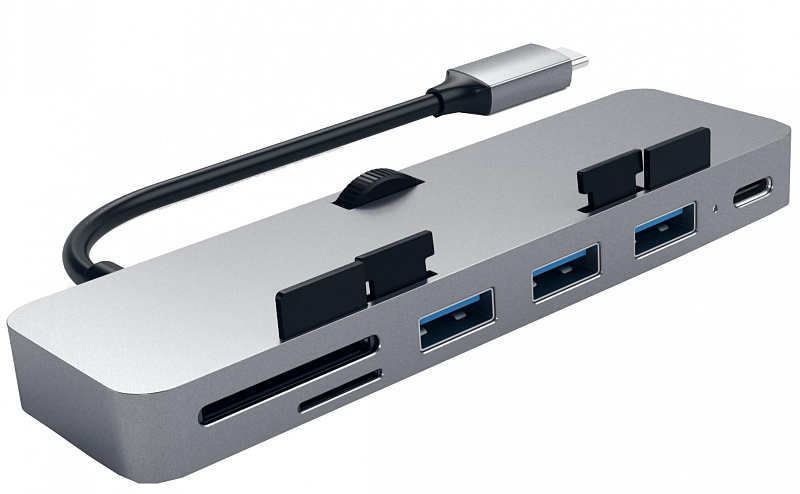 фото USB-концентратор Satechi Aluminum Type-C Clamp Hub Pro (Space Grey)