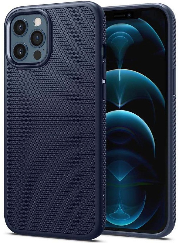 фото Чехол Spigen Liquid Air (ACS02250) для iPhone 12/12 Pro (Navy)