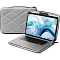 Чехол Twelve South SuitCase для Macbook Pro 16" с ручкой из натуральной кожи. Цвет: серый.