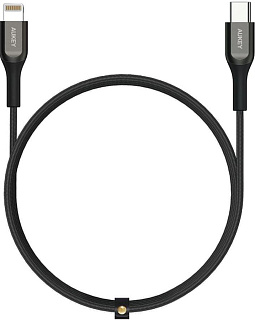 Кабель Aukey Kevlar (CB-AKL3) USB-C/Lightning 1.2m (Black)