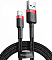 Кабель Baseus cafule Cable USB For lightning 2.4A 1M Red+Black