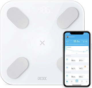 Умные диагностические весы Picooc Big Pro (6924917717148), цвет белый