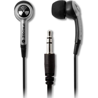 Наушники iFrogz EarPollution проводные вставные. Цвет серый.