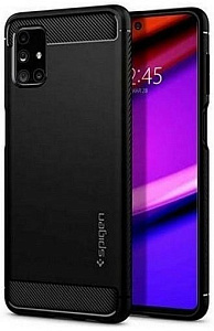 Чехол Spigen Rugged Armor (ACS01457) для Samsung Galaxy M51 (Black)