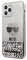 Чехол Karl Lagerfeld Liquid Glitter Ikonik Karl (KLHCP12MGLIKSL) для iPhone 12/12 Pro (Silver)