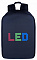 Умный рюкзак KWQ с LED панелью, черный L