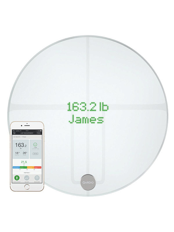 фото Цифровые весы QardioBase 2 Wireless Smart Scale (B200-IAW), цвет белый
