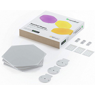 Набор дополнительных панелей Nanoleaf Shapes Hexagon без управляющего блока. В комплекте 3 шт.