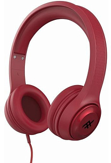 Наушники проводные iFrogz Aurora Wired. Цвет красный