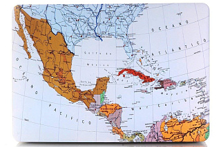 Чехол накладка пластиковая i-Blason для Macbook Pro13 A1706/A1708  world map