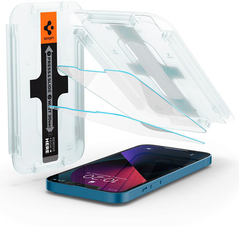фото Защитное стекло Spigen Glas.tR EZ Fit Slim 2 Pack (AGL03396) для iPhone 13 mini (Clear)