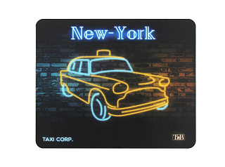 Неоновый коврик для мышки TNB, Такси Нью-Йорк