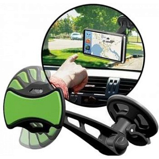 Автомобильный держатель липучка для смартфона Clingo car phone mount 07000, зеленый